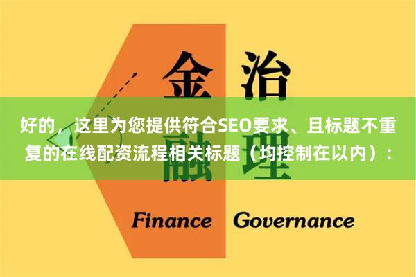 好的，这里为您提供符合SEO要求、且标题不重复的在线配资流程相关标题（均控制在以内）：